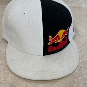 New Era Two-Tone Hat with Red and Yellow Red Bull Logo
